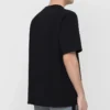 Balenciaga Paris Love T-shirt til mænd med almindelig pasform, tryk og korte ærmer, sort 594579TGV431000
