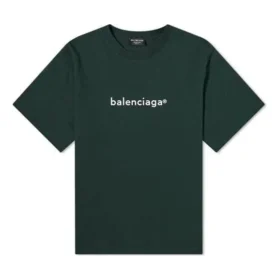 Balenciaga-pullover til mænd med alfabetmønster, rund hals og korte ærmer, grøn, 612966TIV543011 Balenciaga-pullover til mænd med alfabetmønster, rund hals og korte ærmer, grøn, 612966TIV543011