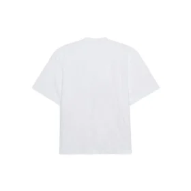 Balenciaga-pullover til mænd med teksttryk, rund hals og korte ærmer, hvid 641614TJVI39040 Balenciaga-pullover til mænd med teksttryk, rund hals og korte ærmer, hvid 641614TJVI39040