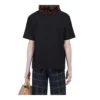 Balenciaga Retro Knit BB Paris-T-shirt til mænd med print, kortærmet, sort 594579TGV601000