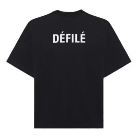 Balenciaga Retro Sports Logo-T-shirt til mænd med korte ærmer, sort, 641614TJVL41000 Balenciaga Retro Sports Logo-T-shirt til mænd med korte ærmer, sort, 641614TJVL41000