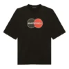 Balenciaga Retro Uniform Loose Design kortærmet T-shirt til mænd, sort 620969TIV791000