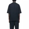 Balenciaga Retro Uniform Loose Design kortærmet T-shirt til mænd, sort 620969TIV791000