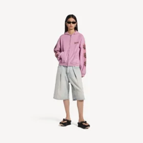 Balenciaga Sacra Cœur-hættetrøje med lynlås til kvinder i medium pasform i old pink Balenciaga Sacra Cœur-hættetrøje med lynlås til kvinder i medium pasform i old pink