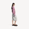 Balenciaga Sacra Cœur-hættetrøje med lynlås til kvinder i medium pasform i old pink