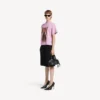 Balenciaga Sacra Cœur T-shirt til kvinder i medium pasform i gammelrosa