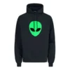 Balenciaga SS21 Alien-logo-tryk til mænd, tykt tryk, klassisk sort 641679TJV959113