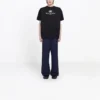 Balenciaga SS21 B-alfabet-logo mønster kortærmet sort til mænd 570803TFV761000