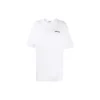 Balenciaga SS21 bomulds-T-shirt med logo, rund hals og korte ærmer til mænd, hvid 641655TJV879040