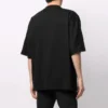 Balenciaga SS21 casual-trøje med print til mænd, stor størrelse, korte ærmer, sort 641614TJV801070