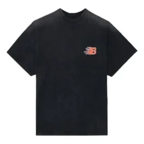 Balenciaga SS21 Flame Retro kortærmet T-shirt til mænd, sort, 656978TKV701076
