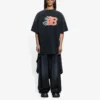 Balenciaga SS21 Flame Retro kortærmet T-shirt til mænd, sort, 656978TKV701076
