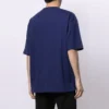 Balenciaga SS21 herre-T-shirt med logo-tryk i alfabetmønster, korte ærmer, blå, 612966TIV545400