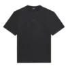 Balenciaga SS21 herre-T-shirt med logo-tryk, løs pasform, rund hals og korte ærmer, sort 641675TKV711069