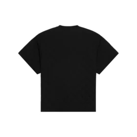 Balenciaga SS21 herre-T-shirt med logo-tryk, løs pasform, rund hals og korte ærmer, sort 641675TKV711069