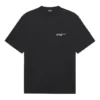 Balenciaga SS21 kortærmet T-shirt med broderet logo til mænd, sort, 641675TKV861070