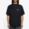 Balenciaga SS21 kortærmet T-shirt med broderet logo til mænd, sort, 641675TKV861070