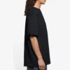 Balenciaga SS21 kortærmet T-shirt med broderet logo til mænd, sort, 641675TKV861070