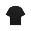 Balenciaga SS21 kortærmet T-shirt til mænd i ensfarvet sort med logo-tryk 612966TJV871070