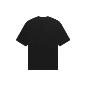 Balenciaga SS21 kortærmet T-shirt til mænd i ensfarvet sort med logo-tryk 612966TJV871070