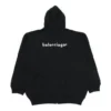 Balenciaga SS21 langærmet jakke med lynlås til mænd, sort, 641659TIV551070