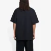 Balenciaga SS21 mønsterprintet T-shirt med rund hals og korte ærmer til mænd, sort, 651795TKV771070