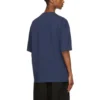 Balenciaga SS21 Retro kortærmet bluse til mænd, blå 612966TJV874866