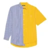 Balenciaga SS21 stribet skjorte med løse ærmer til mænd 658850TIM369086