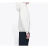 Balenciaga Symbolic Chest Creative Logo til mænd, retro, hvid, 570811TIV519040