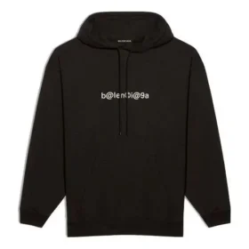 Balenciaga Symbolic Chest Logo til mænd, sort 570811TIV511070