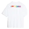 Balenciaga Tech kortærmet T-shirt til mænd, hvid, 556133TDV209000