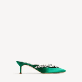 Balenciaga til kvinder | Manolo Blahnik Mules i græsgrøn