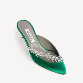 Balenciaga til kvinder | Manolo Blahnik Mules i græsgrøn
