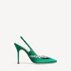 Balenciaga til kvinder | Manolo Blahnik slingback i græsgrøn