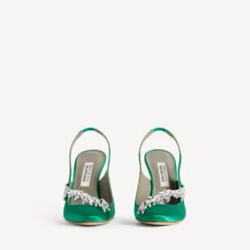 Balenciaga til kvinder | Manolo Blahnik slingback i græsgrøn