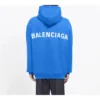 Balenciaga til mænd med logo på ryggen og alfabet-print, blå 570811THV798077