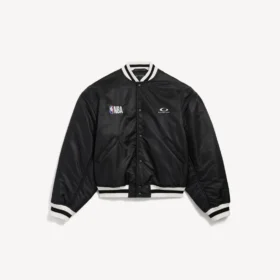 Balenciaga til mænd | NBA-samarbejds-coachjakke i sort Balenciaga til mænd | NBA-samarbejds-coachjakke i sort