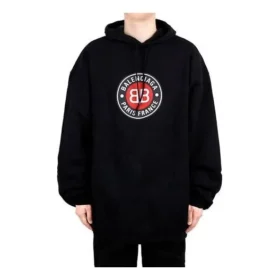 Balenciaga til mænd, sort med slogan-tryk, sort 641679TJV771000