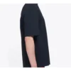 Balenciaga-top til mænd, model Retro Knit, slim fit, korte ærmer, sort 612966TIV821000