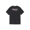 Balenciaga-trøje til mænd med print, korte ærmer, sort 570803TAV441000