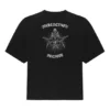 Balenciaga-trøje til mænd med print, stor størrelse, korte ærmer, sort 641614TJV781000