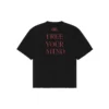 Balenciaga-trøje til mænd med print, stor størrelse, korte ærmer, sort 641614TJV781000