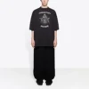 Balenciaga-trøje til mænd med print, stor størrelse, korte ærmer, sort 641614TJV781000
