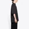 Balenciaga-trøje til mænd med print, stor størrelse, korte ærmer, sort 641614TJV781000