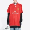 Balenciaga x adidas fodbold-T-shirt, oversized “Red” 723663TNV136400