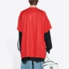 Balenciaga x adidas fodbold-T-shirt, oversized “Red” 723663TNV136400