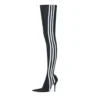 Balenciaga x adidas Knife Over The Knee Støvler “Black White” 724074W2ES11090