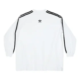 Balenciaga x adidas langærmet T-shirt i oversize-pasform “White” 728789TNVA61156
