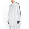 Balenciaga x adidas langærmet T-shirt i oversize-pasform “White” 728789TNVA61156