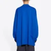 Balenciaga x adidas langærmet T-shirt, oversized “Blue” 728789TNVA65531